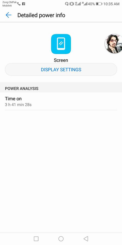 Huawei Mate 10 Lite - Screen On Time