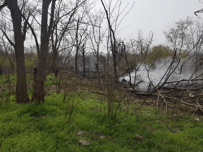 PAF F-16A Fighter Jet crashes during rehearsal in Islamabad