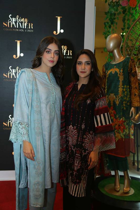 Yashma Gill and  Anoushay Abbasi at J. Latest Spring Summer Collection 