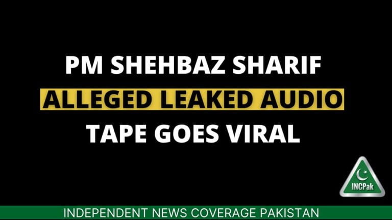 PM Shehbaz Sharif Alleged Leaked Audio Call Goes Viral INCPak