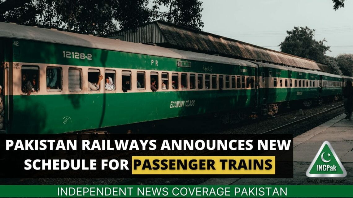 Pakistan Railways Announces New Schedule Of Passenger Trains INCPak