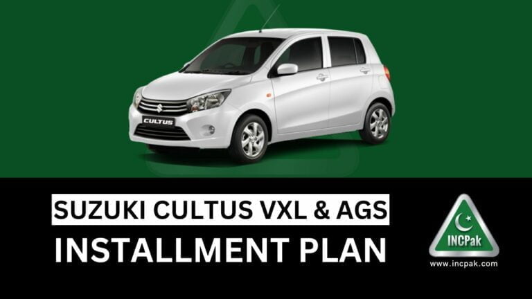 Suzuki Cultus VXL And AGS 2023 Installment Plan In Pakistan INCPak