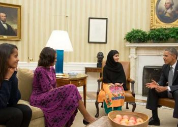 Malala and Obama