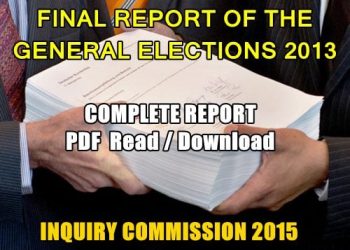 FINAL REPORT OF THE GENERAL ELECTIONS 2013