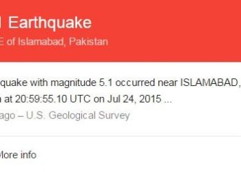 earthquake jolts Islamabad