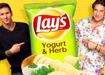 Lays Legends Waseem Akram and Lionel Messi introduce Lays newest flavor Yogurt & Herb