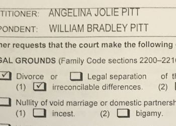 angelina and brad pitt divorce