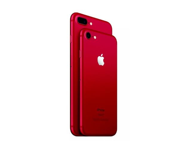 Red iphone 7