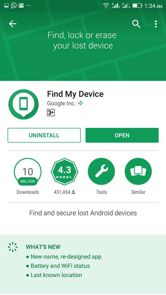 find my device application