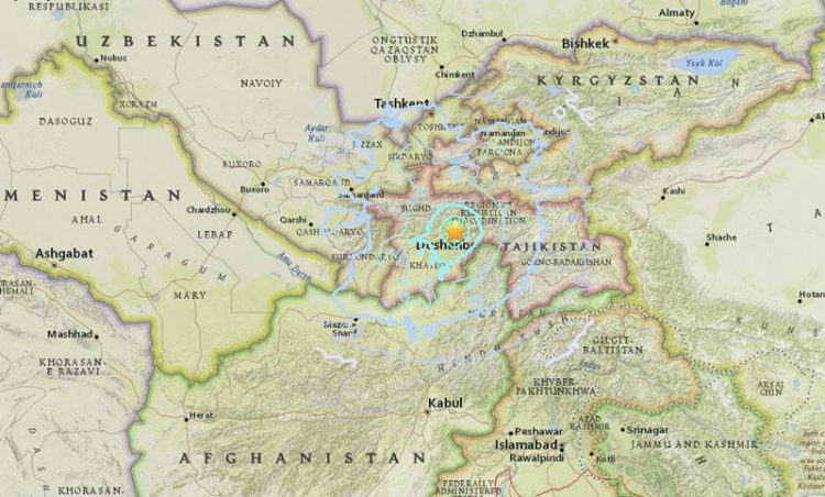 Earthquake Hits Tajikistan