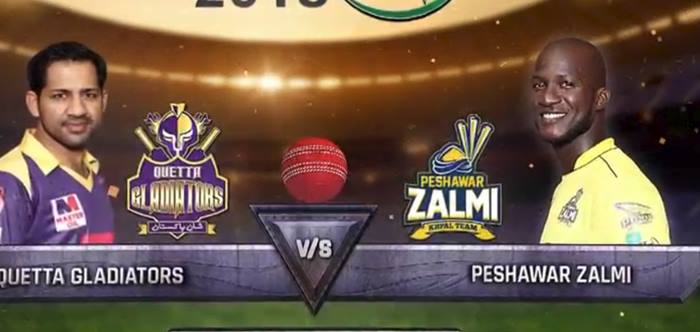 Peshawar Zalmi Vs Quetta Gladiators