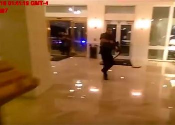 Trump hotel shootout