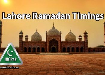 Lahore Ramadan Timings 2018