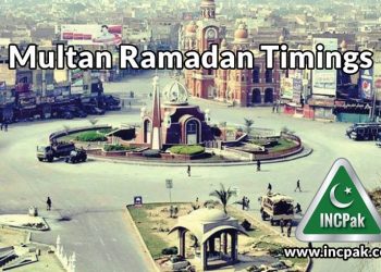 Multan Ramadan Timings 2018