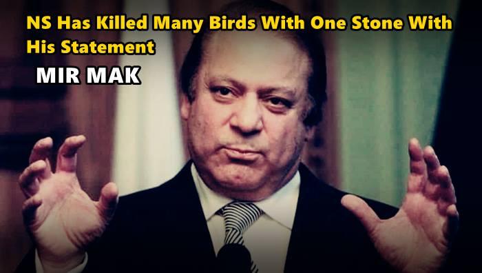 Nawaz Sharif has Killed Many Birds With One Stone With His Statement