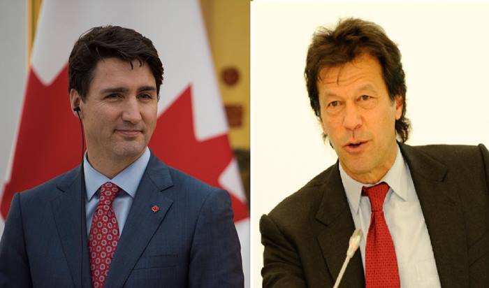 Canadian PM phones PM Imran Khan