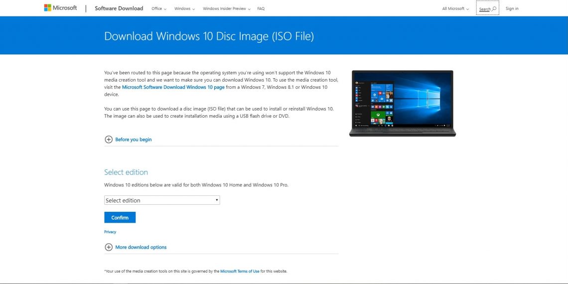 How to Download Windows 10 without Media Creation Tool