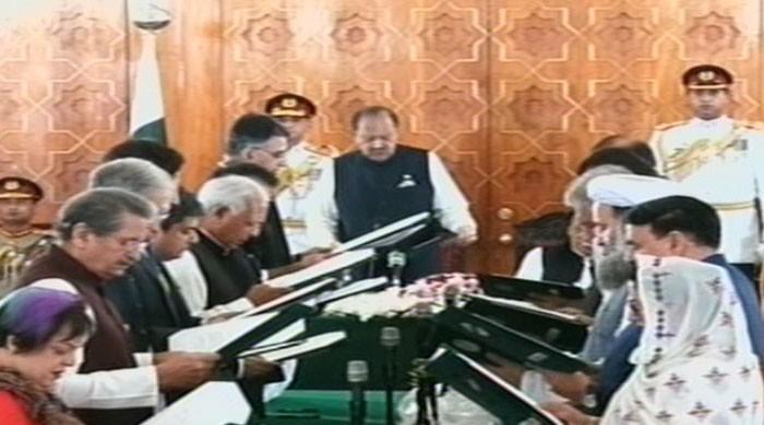 New federal cabinet took oath at President House