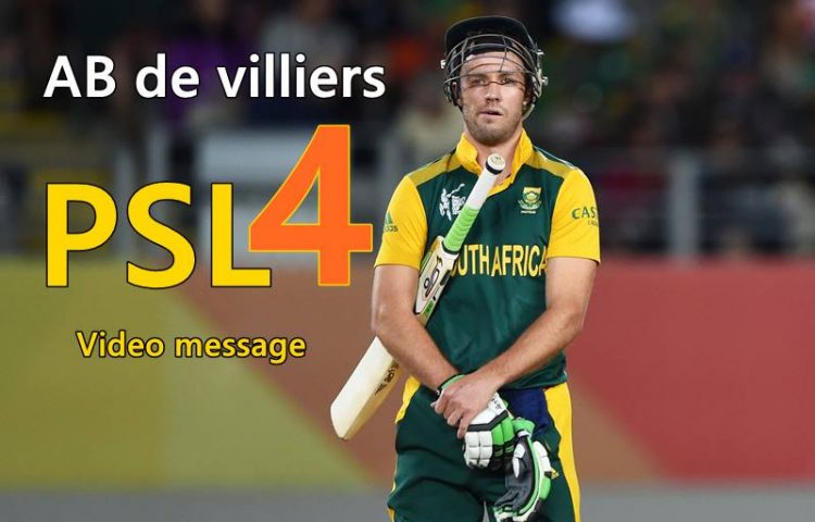 AB de Villiers announcement about PSL [video]