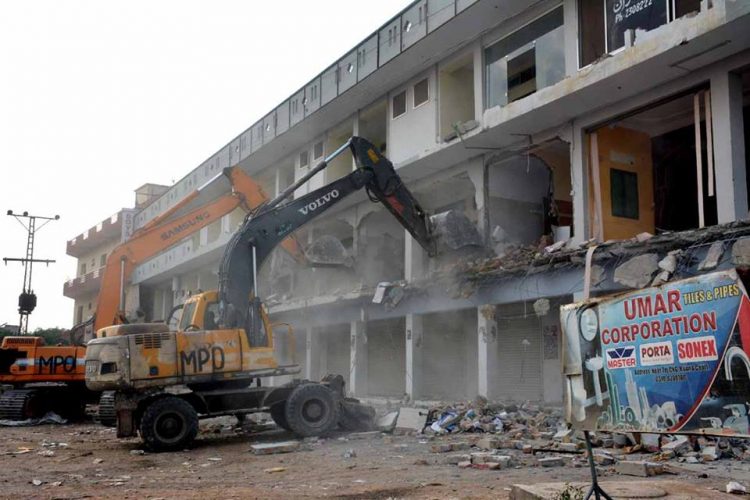 CDA anti encroachment operation continue on 3rd day