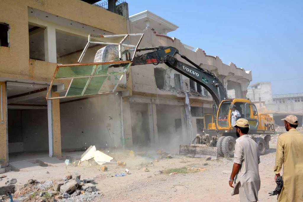 CDA anti encroachment operation continue on 3rd day 