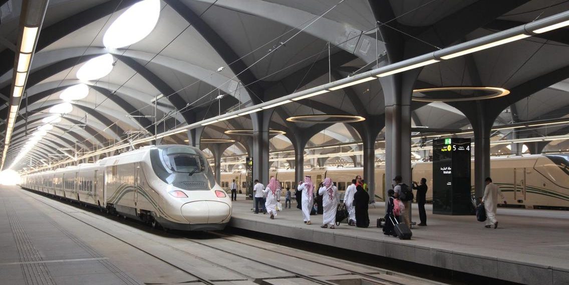 First Flight of Saudi Arabia High Speed Railway Haramain