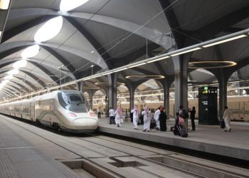 First Flight of Saudi Arabia High Speed Railway Haramain