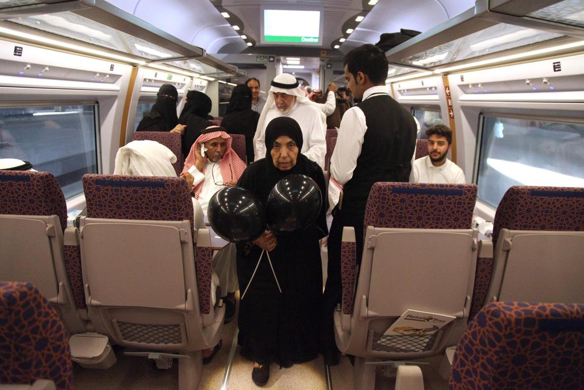 First Flight of Saudi Arabia High Speed Railway Haramain