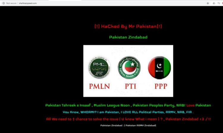 ShehbazSpeed Official website hacked