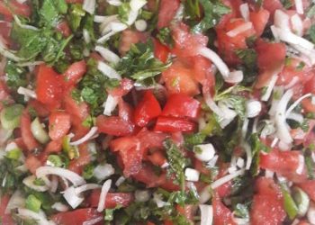 Tomato Salad with Onion (Turkish Salad Recipe)