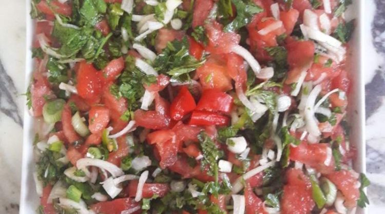 Tomato Salad with Onion (Turkish Salad Recipe)