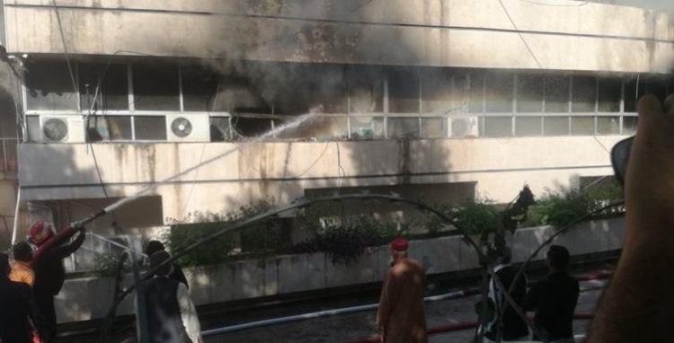 A Massive fire break out at PID Building in Islamabad