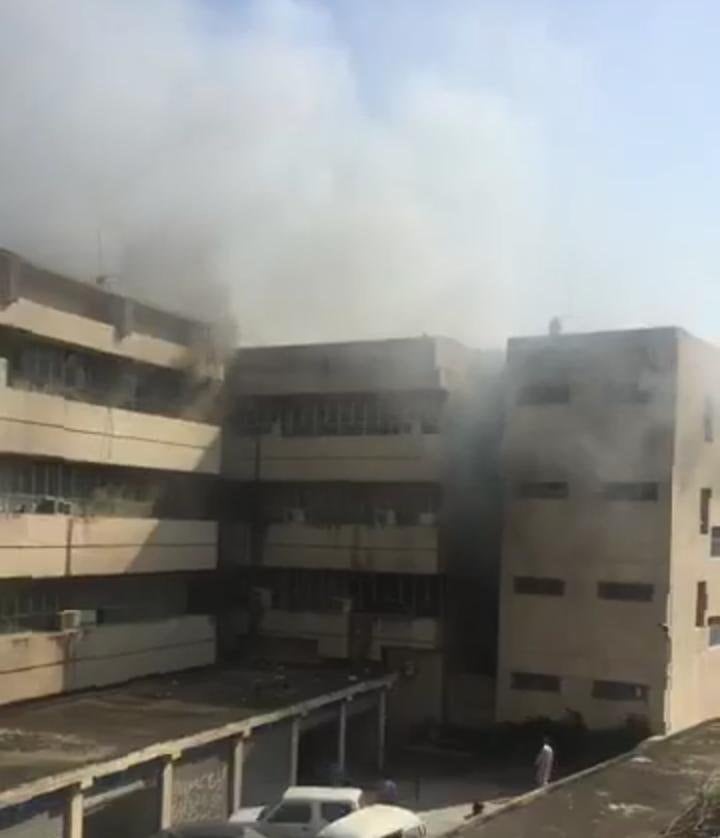 A Massive fire break out at PID Building in Islamabad