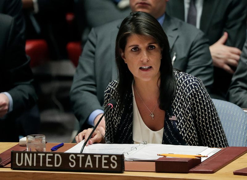 President Trump has accepted Nikki Haley's resignation