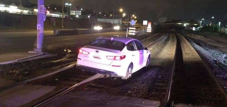 Woman Driver: GPS told me to drive on Rail Track