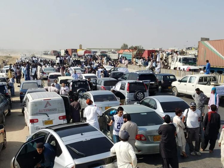 Faizabad Interchanged blocked by protesters