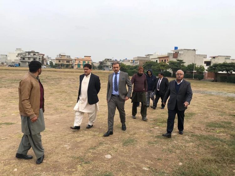 ICT Officials visits River Garden Housing Scheme