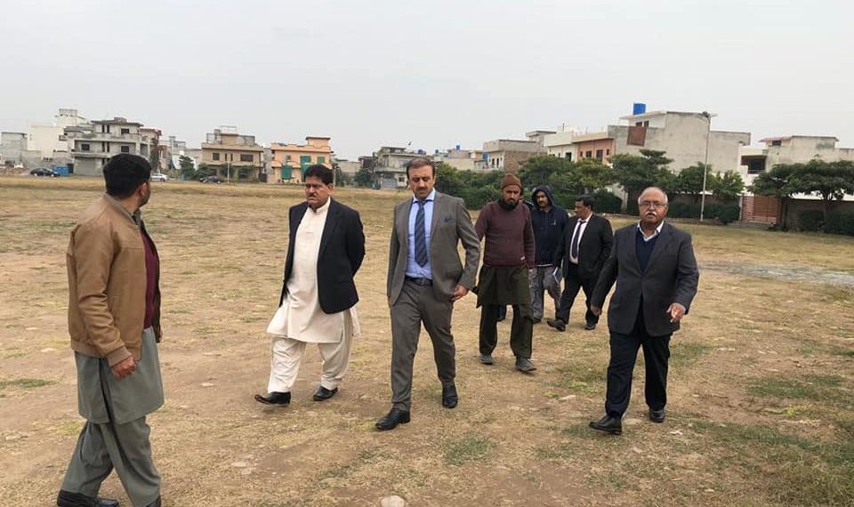 ICT Officials visits River Garden Housing Scheme