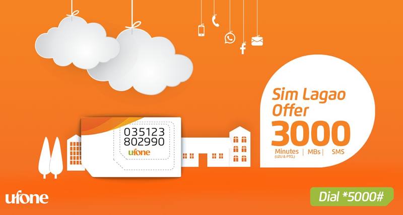 Ufone Sim Lagao Offer Free Minutesmbs Sms Incpak