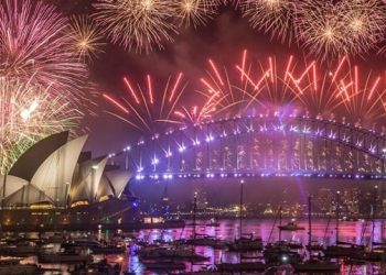 Sydney Australia : Celebrates New Year 2019