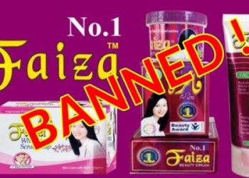 Faiza Beauty Cream Banned in Pakistan by PSQCA