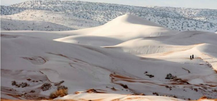 Snow Fall In Saudi Arabian Desert Tabuk Incpak