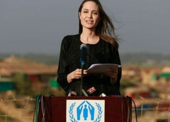 Angelina Jolie Visits Rohinya Muslim Refugee Camps