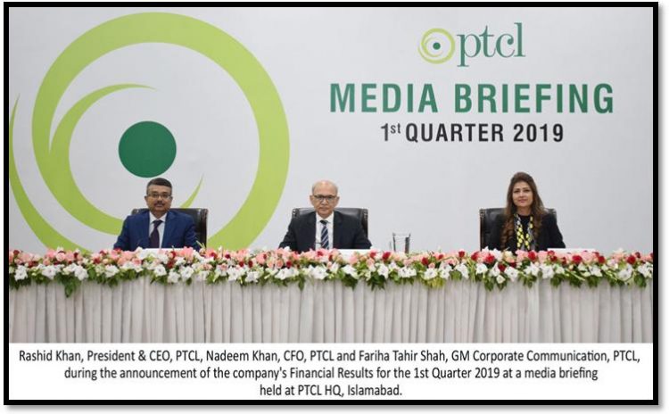 PTCL Group posts Double Digit Growth in Q1, 2019