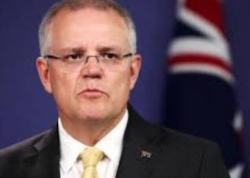 Australia PM Scott Morrison Egged by a Woman