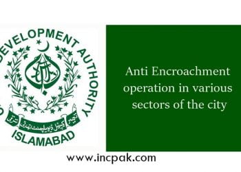 Anti Encroachment operation in various sectors of the city