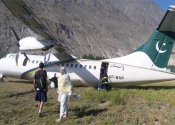 PIA aircraft skids off runway at Gilgit Airport