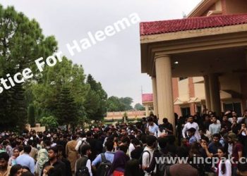 Justice For Haleema : Students of Bahria University protest begins