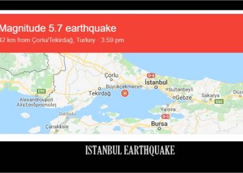 Earthquake Magnitude 5.7 hits Istanbul Turkey