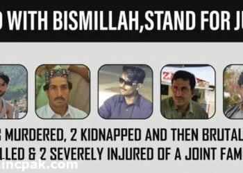 Justice for Bismillah Baloch, 5 members of the same family killed